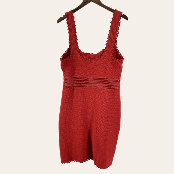 REBECCA TAYLOR Orange Crochet Dress - Picture 2 of 10